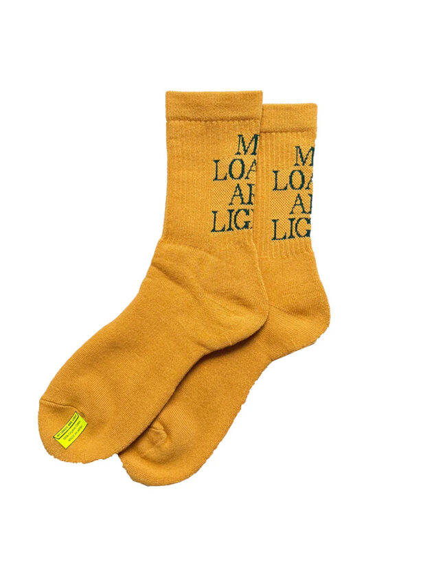 MY LOADS ARE LIGHT TEXT “M.L.A.L” Socks