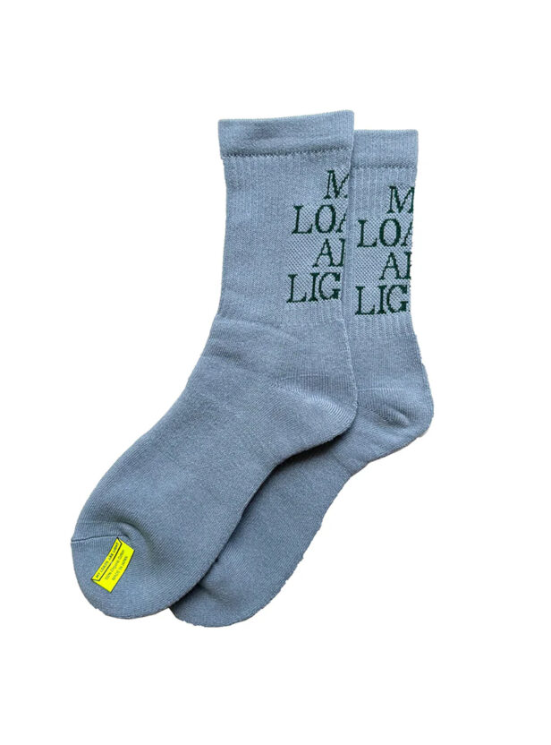 MY LOADS ARE LIGHT TEXT “M.L.A.L” Socks