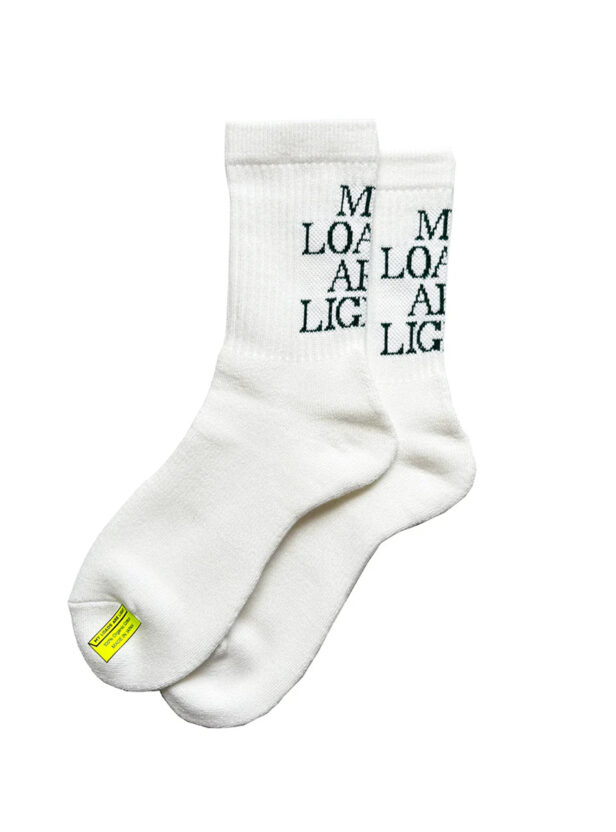 MY LOADS ARE LIGHT TEXT “M.L.A.L” Socks