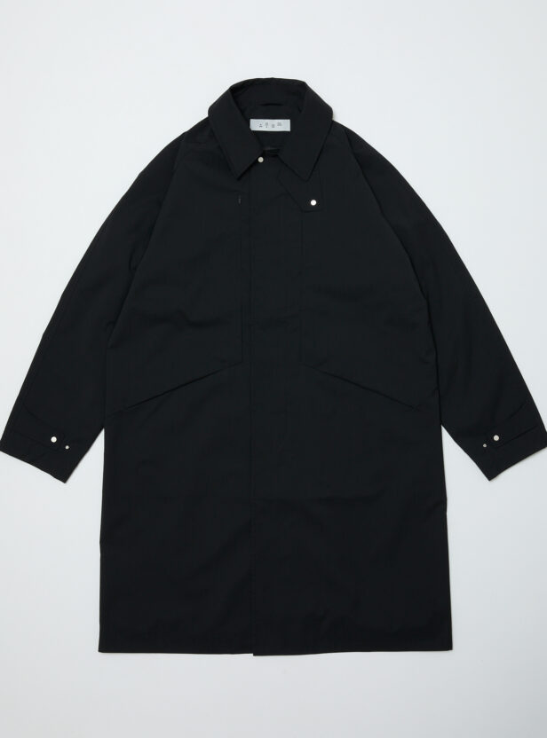 WATER RESISTANT WOOL BALMACAAN COAT