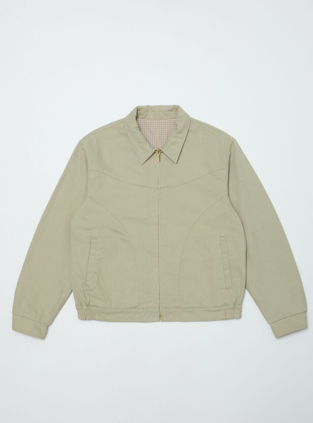 CORDUROY & CHECKED REVERSIBLE BLOUSON