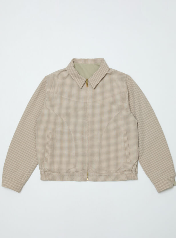 CORDUROY & CHECKED REVERSIBLE BLOUSON