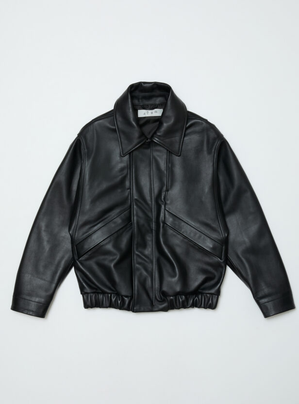LEATHER FLIGHT BOMBER JACKET