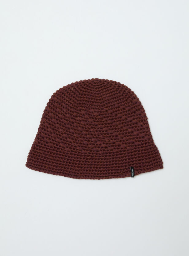 MIXED HAND KNIT BUCKET HAT
