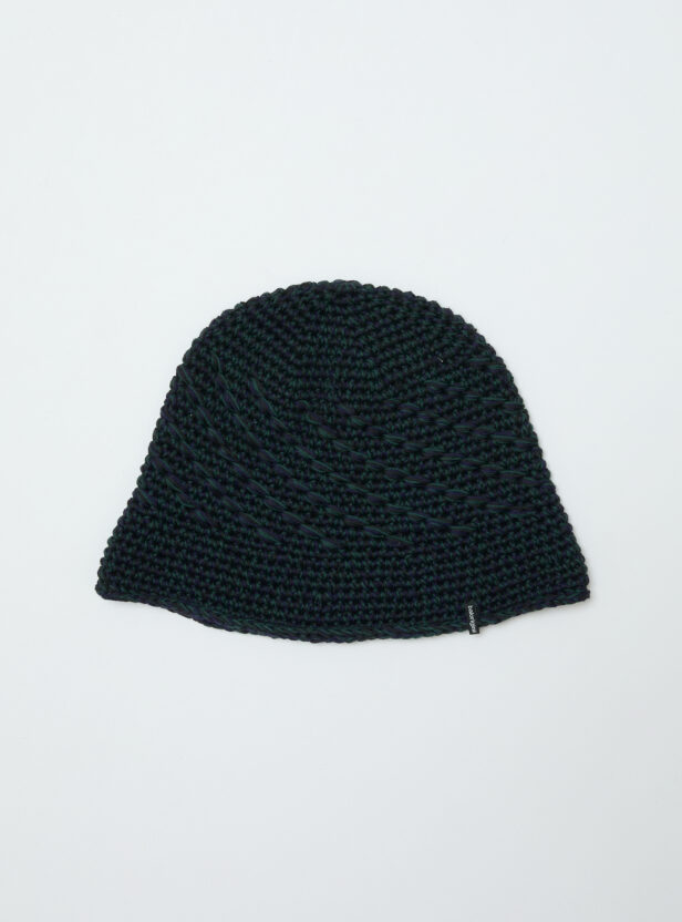 MIXED HAND KNIT BUCKET HAT