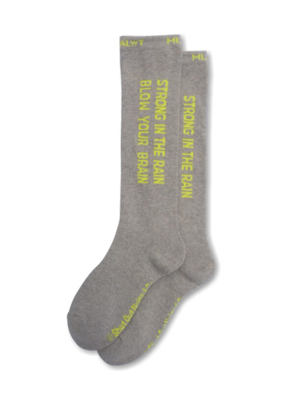 MLALWT : “S,I,T,R,B,Y,B” Socks / Neon Yellow